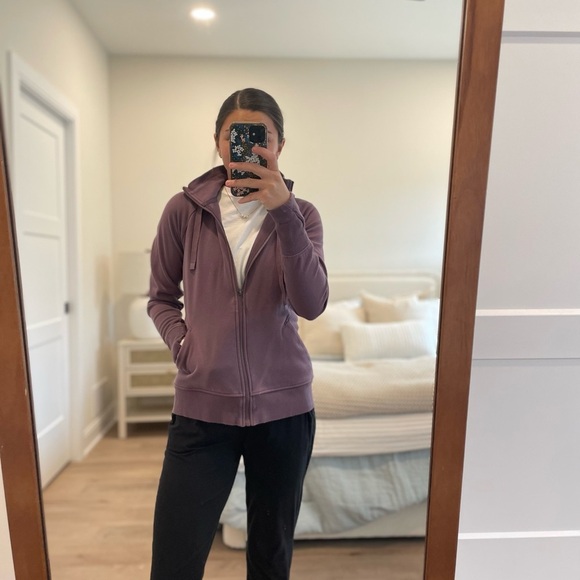 Athleta Tops - Athleta Purple Zip-Up Hoodie